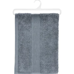 DRAP DOUCHE 450GR GRIS FONCE 70X130CM