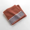 DRAP DOUCHE 70X30CM EPONGE JACQUARD ESTEBAN TERRACOTTA