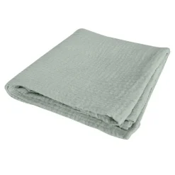 DRAP HOUSSE GAZE DE COTON 70X140CM CELADON