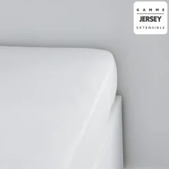 DRAP HOUSSE JERSEY 90X190CM CRAIE