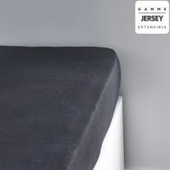 DRAP HOUSSE JERSEY 160X200CM FUSAIN