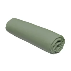 DRAP HOUSSE POLYESTER LAVE 160X200 ET 25CM SAUGE TODAY