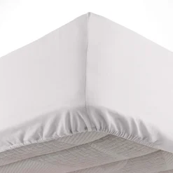 DRAP HOUSSE 90X190CM MICROFIBRE OSCAR BLANC
