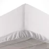 DRAP HOUSSE 140X190CM MICROFIBRE OSCAR BLANC