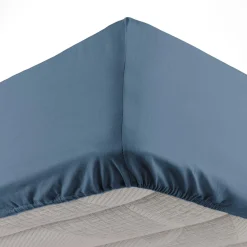 DRAP HOUSSE 140X190CM MICROFIBRE OSCAR BLEU NUIT