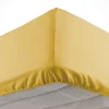 DRAP HOUSSE 90X190CM MICROFIBRE UNIE OSCAR MIEL
