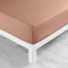 DRAP HOUSSE 140X190CM UNI 57 FILS LINA BLUSH