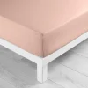 DRAP HOUSSE 180X200CM UNI 57 FILS LINA ROSE