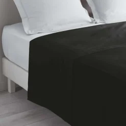 DRAP PLAT 1 PERSONNE 180X290CM LINA CHARBON