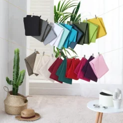 DRAP PLAT 1 PERSONNE 180X290CM UNI LINA KAKI