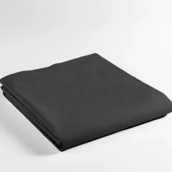 DRAP PLAT 180X290CM UNI 57 FILS LINA NOIR