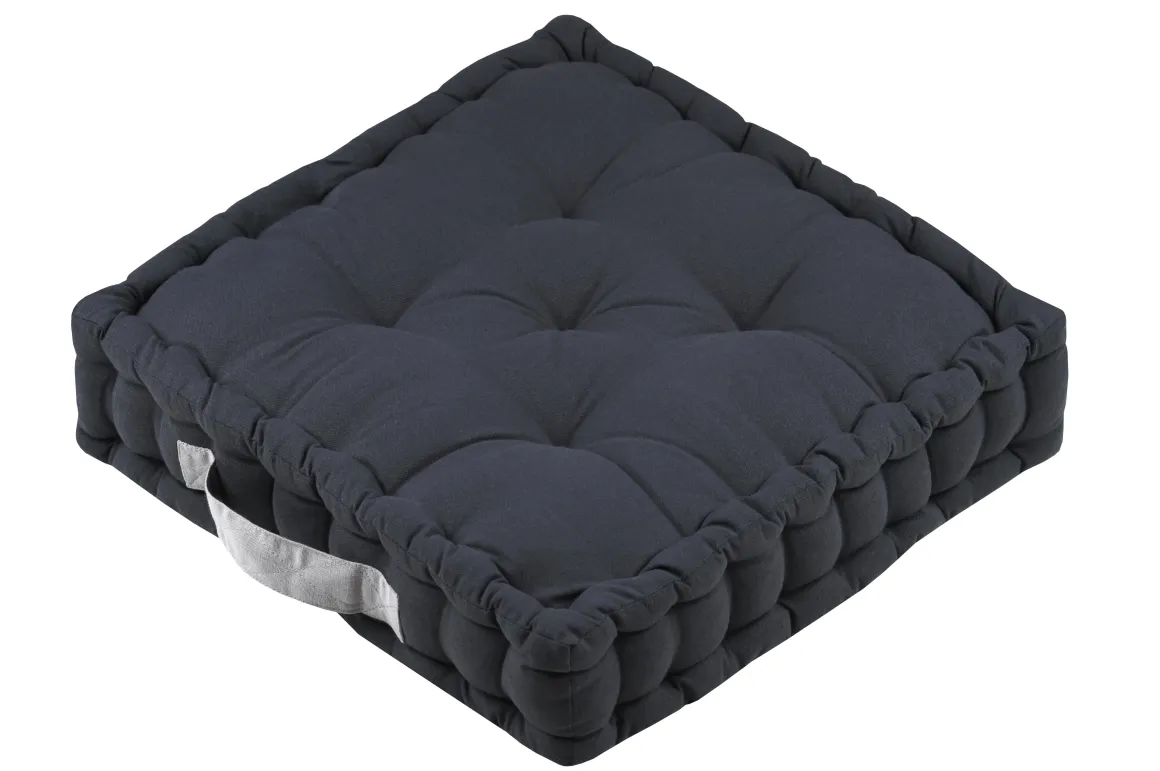DUO COUSSIN ANTHRACITE SOURIS 45X45X10CM