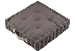 DUO COUSSIN TAUPE LIN 45X45X10CM