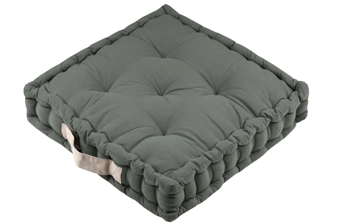 DUO COUSSIN VERT LIN 45X45X10CM