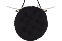 DUO GALETTE RONDE 38CM NOIR LIN
