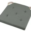 DUO GALETTE VERT LIN VELCRO 38X38X4CM