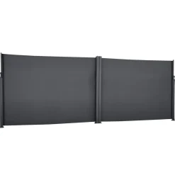 ECRAN TERRASSE DOUBLE ANTAO GRAPHITE 6X1.80M