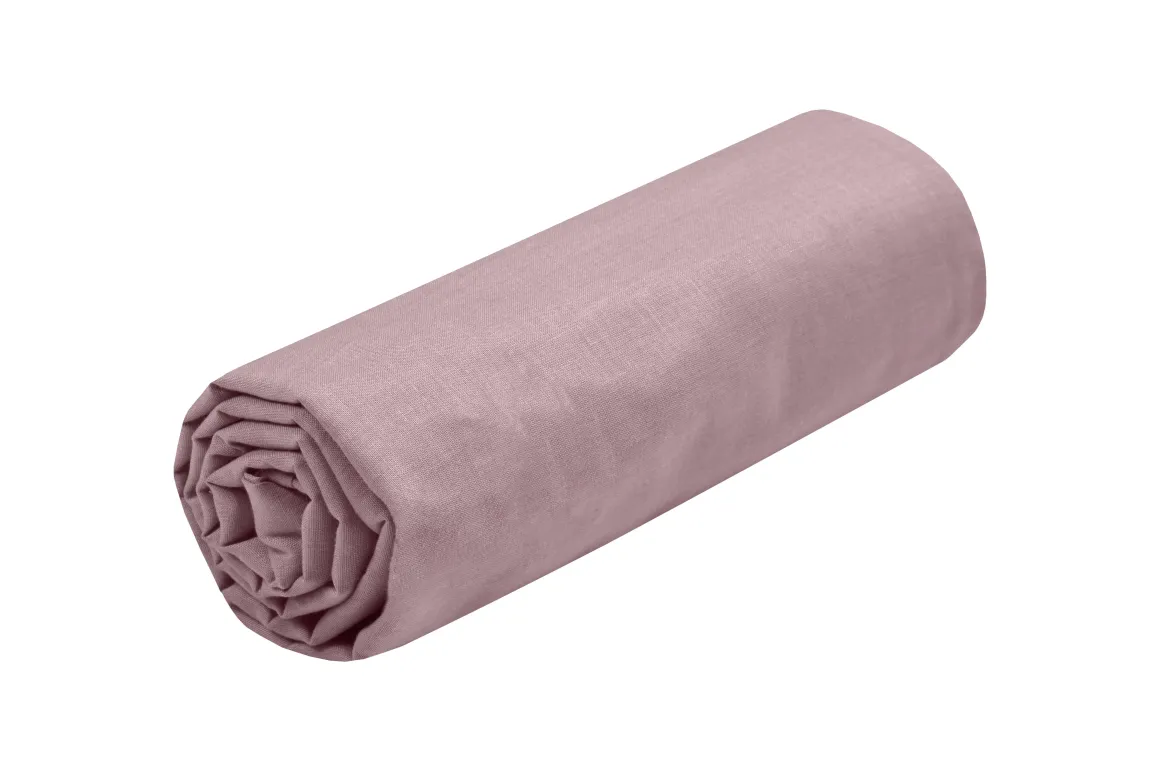 EDEN DRAP HOUSSE 140X200CM VIEUX ROSE