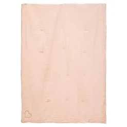 EDREDON DOUBLE GAZE COTON ROSE
