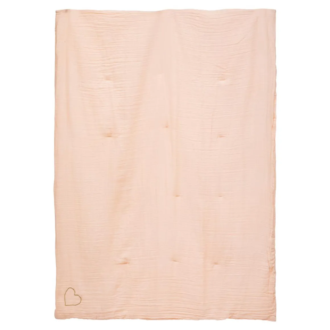 EDREDON DOUBLE GAZE COTON ROSE