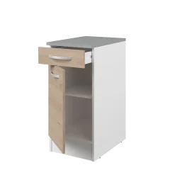 EKO MEUBLE BAS 40CM 1 PORTE ET 1 TIROIR
