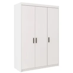 ELENA 3D ARMOIRE 3 PORTES OUVRANTES BLANC