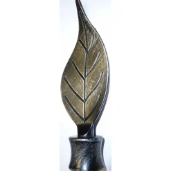 EMBOUT FEUILLE D20 X2 NOIR ARGENT