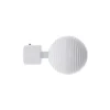 EMBOUT GLOBE D.20 X2 PIECES BLANC MAT