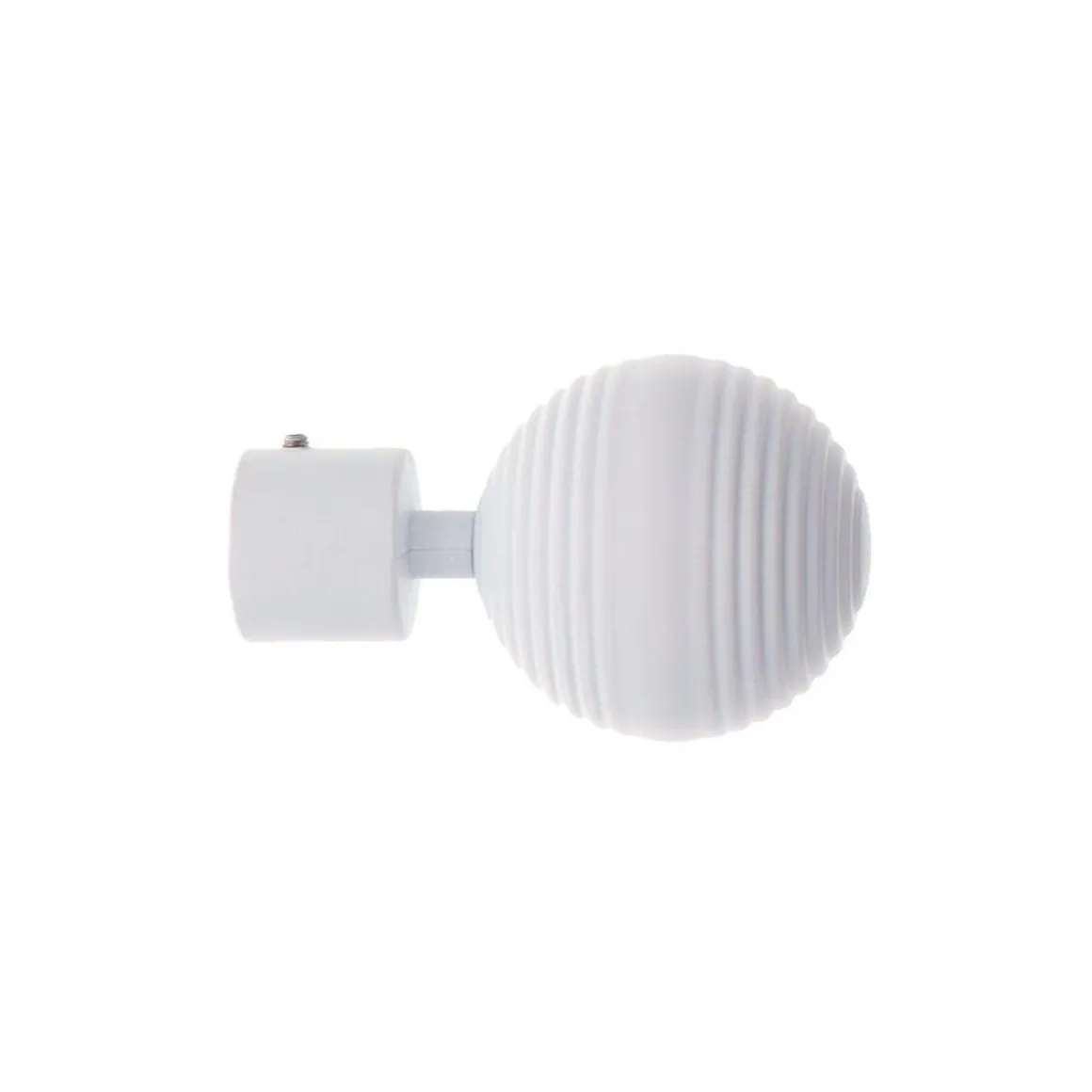 EMBOUT GLOBE D.20 X2 PIECES BLANC MAT