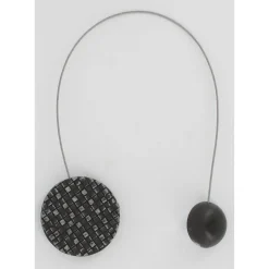 EMBRASSE METALLISEE AIMANTEE RONDE MOSAIQUE NEWPORT NOIR ARG