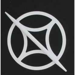 EMBRASSE METAL RETRO PM BLANC MAT