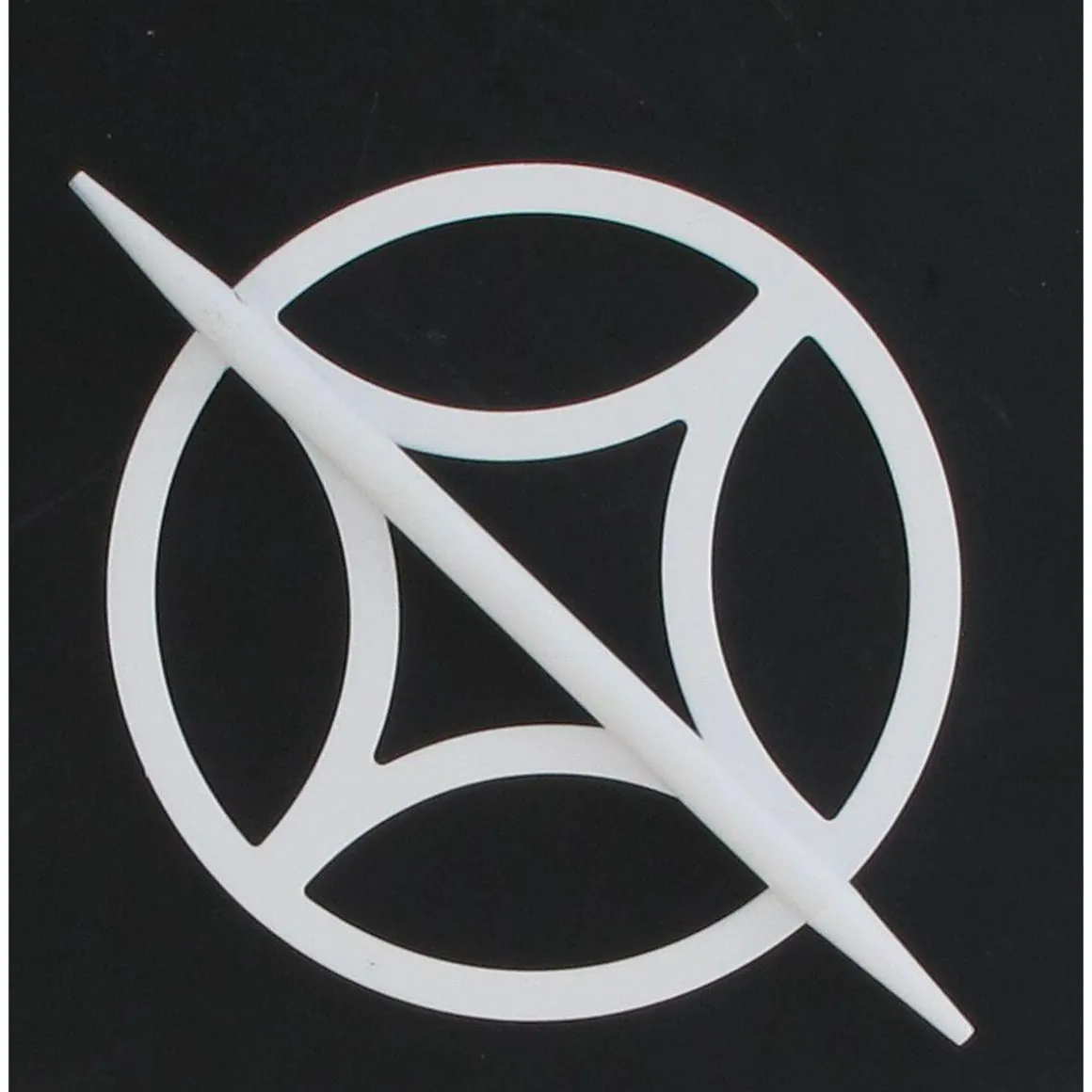 EMBRASSE METAL RETRO PM BLANC MAT
