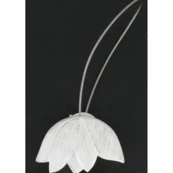 EMBRASSE RESINE AIMANTEE TULIPE PM BLANC OR