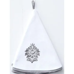 ESSUIE MAINS BRODE VILLA 60CM VELOURS EPONGE GRIS BLANC