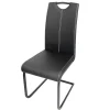 ESTELLE CHAISE NOIR 55X42X98CM