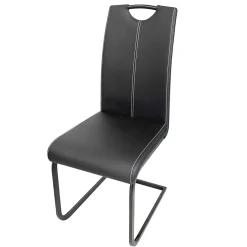 ESTELLE CHAISE NOIR 55X42X98CM