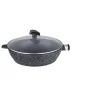 ESTIA SAUTEUSE 24CM FACON PIERRE AVEC COUVERCLE VERRE