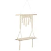 ETAGERE BOIS MACRAME 60X20X80CM