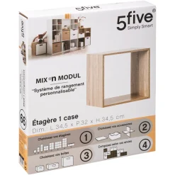 ETAGERE 1 CASE MIX NATUREL
