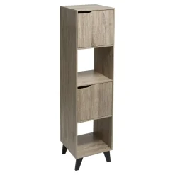 ETAGERE 4 CASES HAUT MIX NATUREL PIED