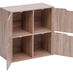 ETAGERE 4 CASES NATUREL MIX N DOOR