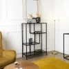 ETAGERE EDISON VERRE FUME 80X30X113CM