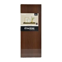ETAGERE FLOTTANTE STRIEE 60X23.5X3.8CM COLORIS ACACIA