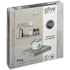 ETAGERE MURALE CHENE GRIS 23.5CM