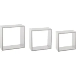 ETAGERE MURALE CUBE BLANC L 3 TAILLES
