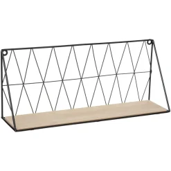 ETAGERE MURALE NOIR FILAIRE