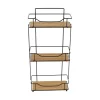 ETAGERE RECTANGLE 3 NIVEAUX BAMBOU NOIR