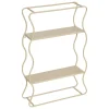 ETAGERE VAGUE JUDY METAL BEIGE D.40X12X58CM