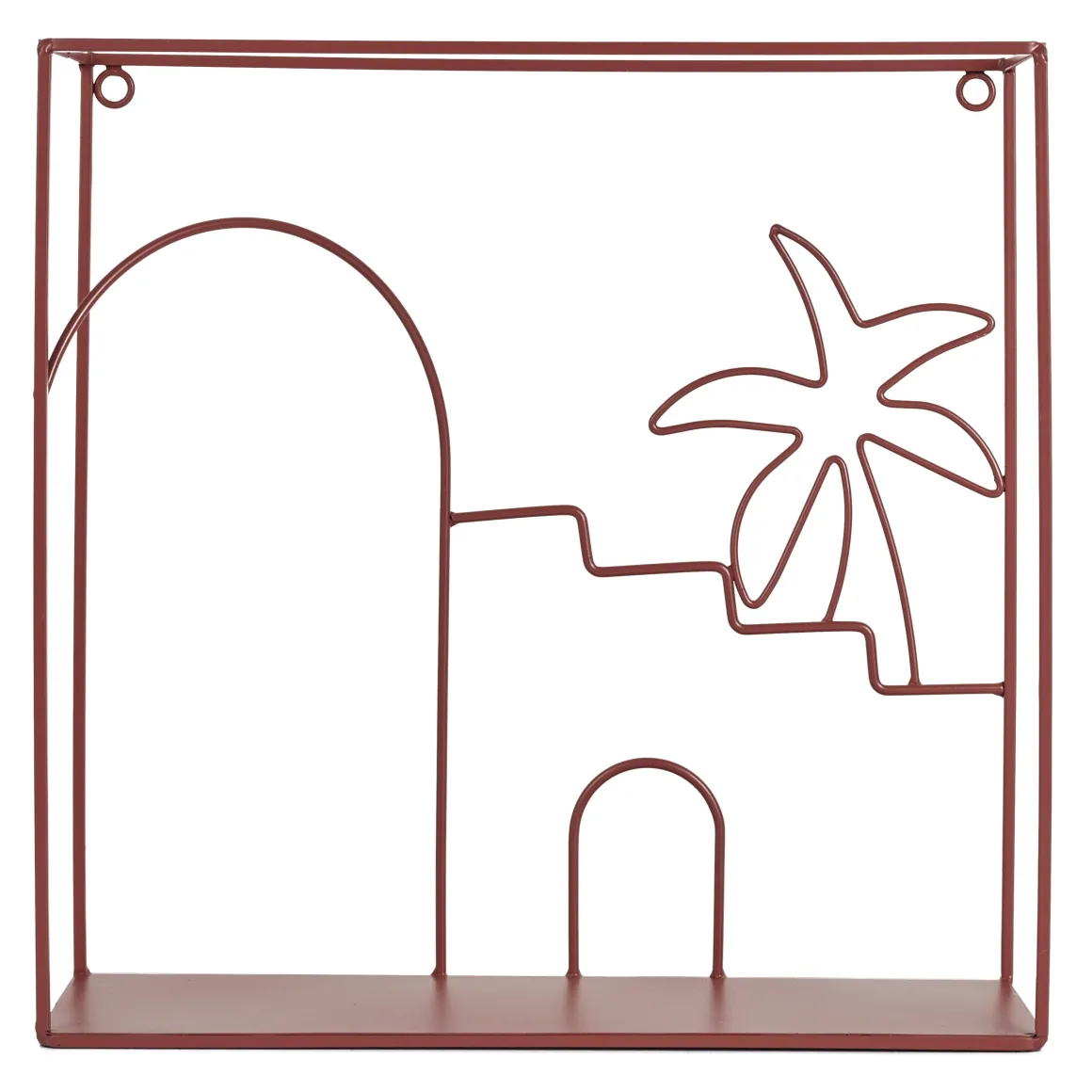ETAGRE MURALE MEDINA TERRACOTTA 30X30CM