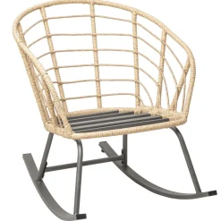 FAUTEUIL A BASCULE CHERONE GRIS